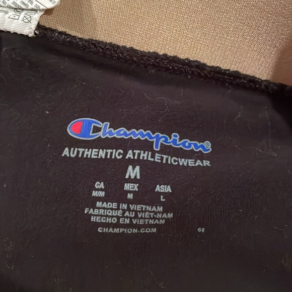 Champion black leggings with cheetah bring wait and wording comfy leggings soft - Picture 10 of 11